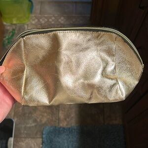 NWOT Gold Tarte Makeup bag